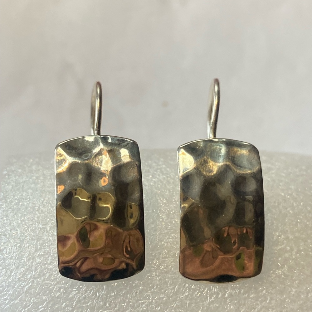 Silpada Hammered Finish Sterling Silver Earrings